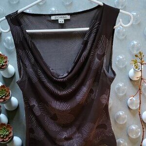 Women's Black Sleeveless Top